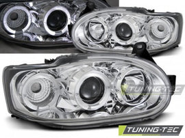 Fari Anteriori FORD ESCORT MK7 02.95-00 ANGEL EYES CHROME