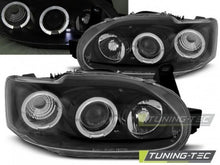 Carica l&#39;immagine nel visualizzatore di Gallery, Fari Anteriori FORD ESCORT MK7 02.95-00 ANGEL EYES BLACK