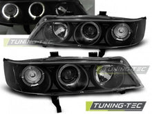 Carica l&#39;immagine nel visualizzatore di Gallery, Fari Anteriori HONDA ACCORD 94-97 ANGEL EYES BLACK (USA)