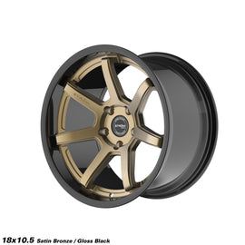 Cerchio in lega Ström DS-15 18x10.5 5x114.3 ET10 Gloss Black & Bronze Face