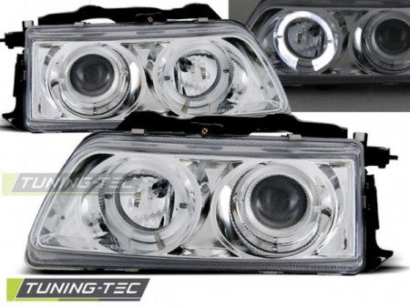 Fari Anteriori HONDA CRX 90-02.92 ANGEL EYES CHROME