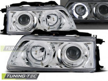 Carica l&#39;immagine nel visualizzatore di Gallery, Fari Anteriori HONDA CRX 90-02.92 ANGEL EYES CHROME