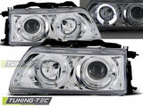 Fari Anteriori HONDA CRX 90-02.92 ANGEL EYES CHROME