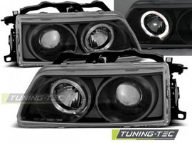 Fari Anteriori HONDA CRX 90-02.92 ANGEL EYES BLACK