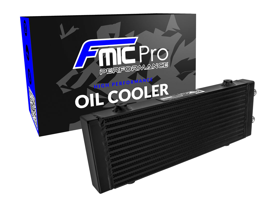 Radiatore olio FMIC.Pro monolaterale 360x140x40mm nero - immagine 1