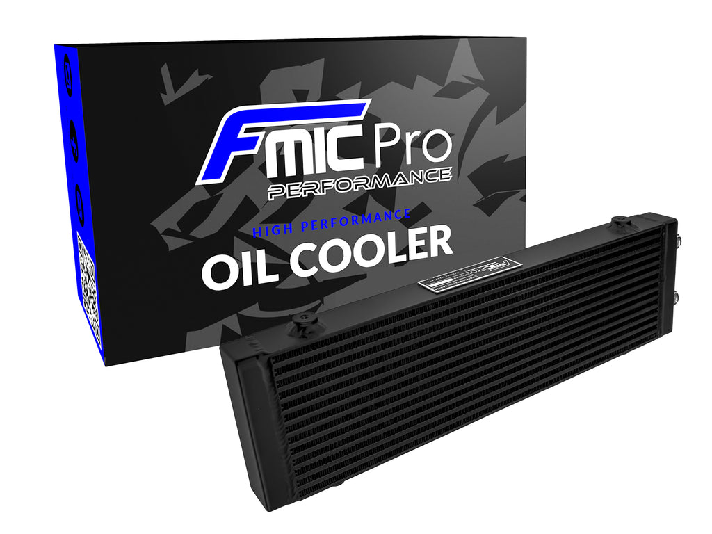 Radiatore olio FMIC.Pro monolaterale 470x140x40mm nero - immagine 1