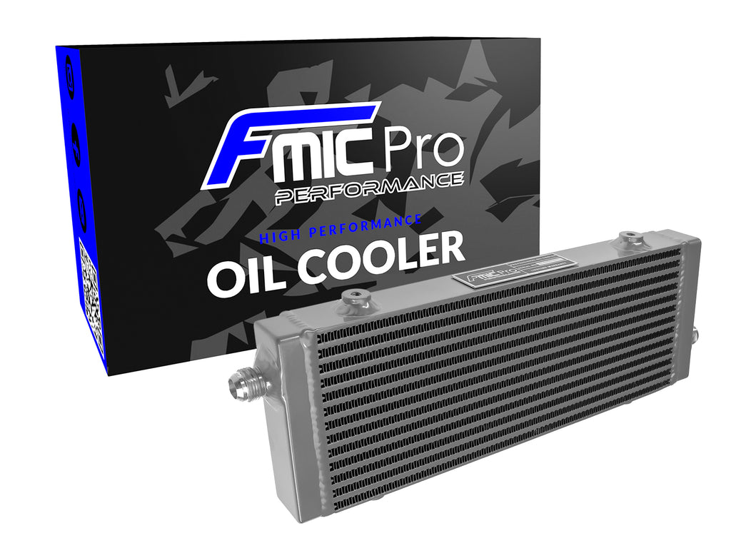 Radiatore olio FMIC.Pro asimmetrico 360x140x40mm argento - immagine 1