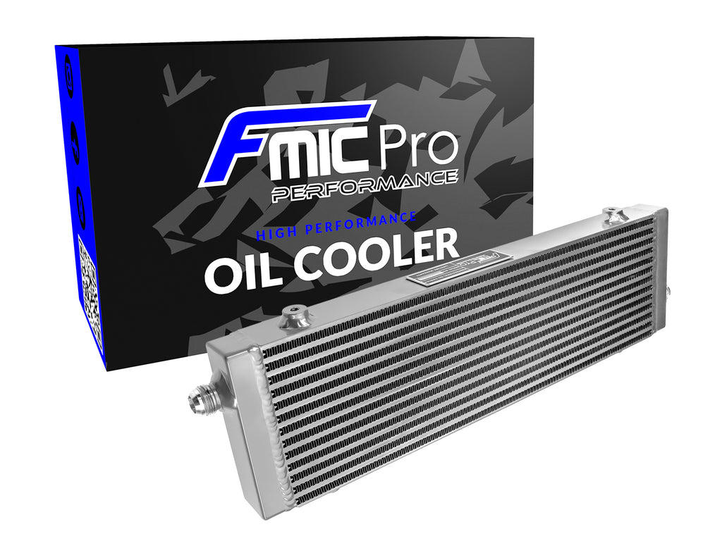 Radiatore olio FMIC.Pro asimmetrico 470x140x40mm argento - immagine 1