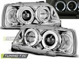 Fari Anteriori RENAULT CLIO 06.90-95 ANGEL EYES CHROME