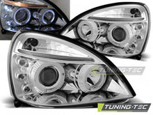 Carica l&#39;immagine nel visualizzatore di Gallery, Fari Anteriori RENAULT CLIO 2 06.01-09.05 ANGEL EYES CHROME