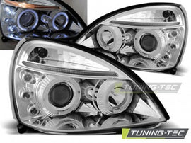 Fari Anteriori RENAULT CLIO 2 06.01-09.05 ANGEL EYES CHROME