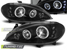 Carica l&#39;immagine nel visualizzatore di Gallery, Fari Anteriori RENAULT MEGANE 03.99-10.02 ANGEL EYES BLACK