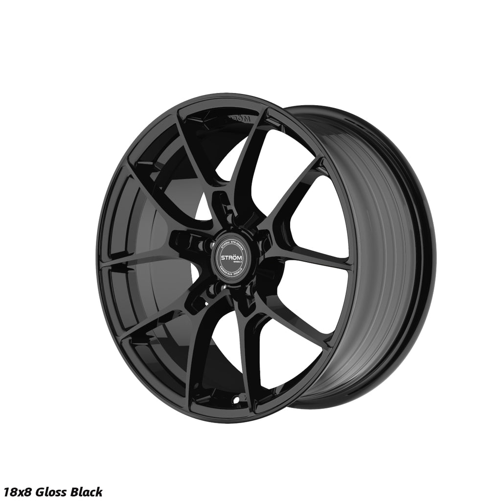 Cerchio in lega Ström STR-F1 18x8 5x112 ET42 Gloss Black
