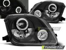 Carica l'immagine nel visualizzatore di Gallery, Fari Anteriori Neri Angel Eyes per Honda 2002-2001