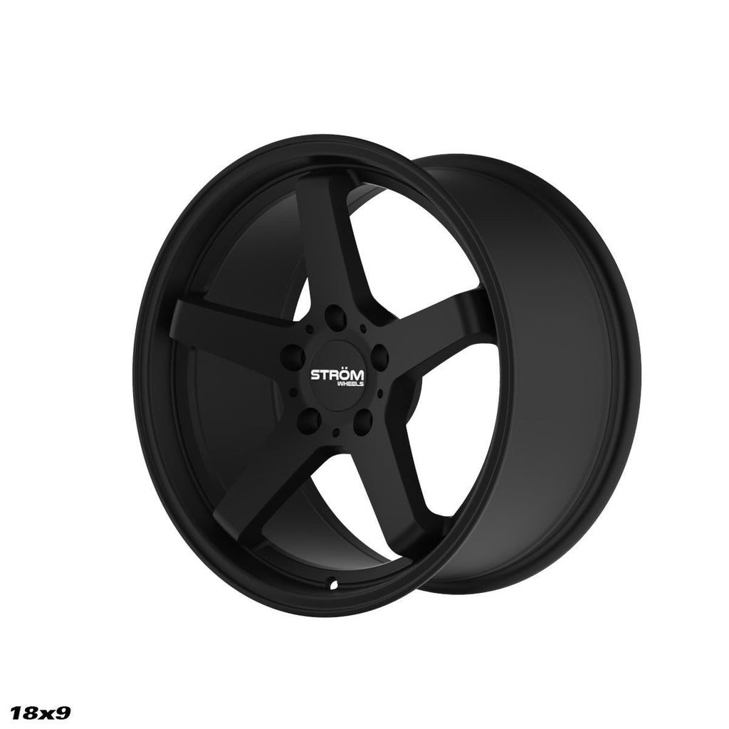 Cerchio in lega Ström DS-35 18x9 5x120 ET30 Full Satin Black