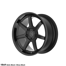 Cerchio in lega Ström DS-15 18x9 5x114.3 ET30 Gloss Black & Satin Face