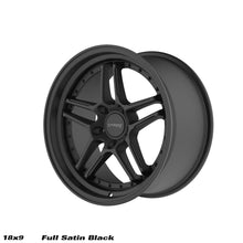 Cerchio in lega Ström DS-05 18x9 5x120 ET30 Full Satin Black Black Rivets