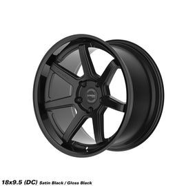Cerchio in lega Ström DS-15 18x9.5 5x114.3 ET10 Gloss Black & Satin Face