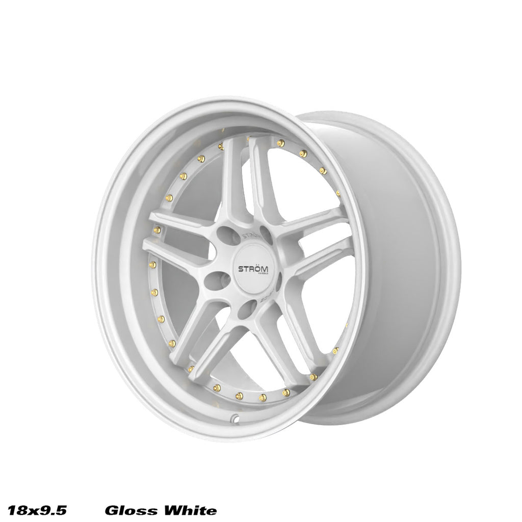 Cerchio in lega Ström DS-05 18x9.5 5x114.3 ET15 Full Gloss White
