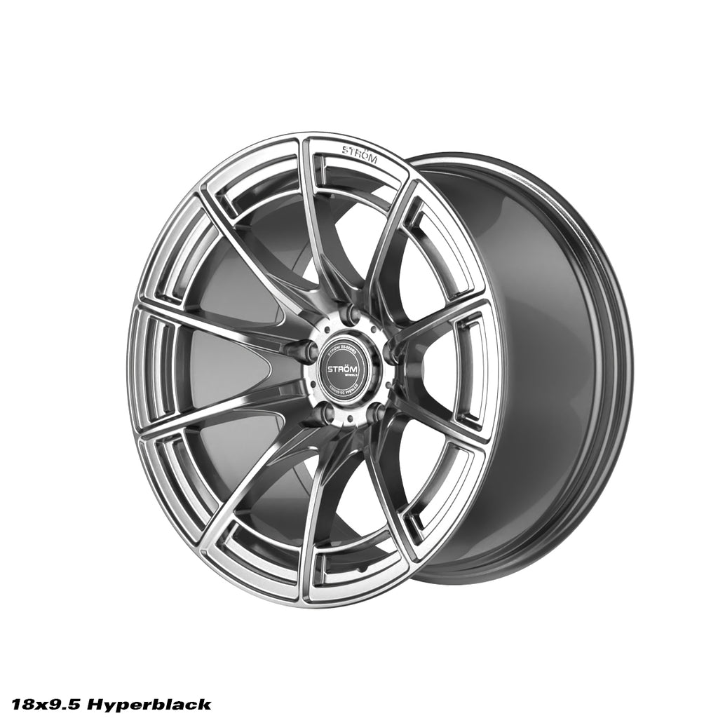 Cerchio in lega Ström DS-F55 18x9.5 5x114.3 ET10 Light Hyper Black
