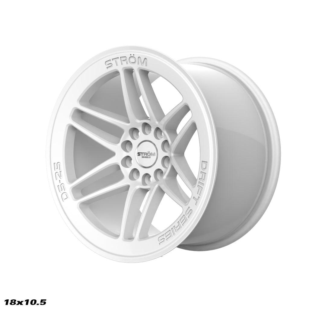 Cerchio in lega Ström DS-25 18x10.5 5x114.3/5x120 ET30 Full Gloss White