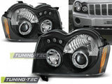 Fari Anteriori CHRYSLER JEEP GRAND CHEROKEE 05-08 ANGEL EYES BLACK