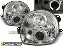 Carica l&#39;immagine nel visualizzatore di Gallery, Fari Anteriori RENAULT TWINGO 03.93-09.98 ANGEL EYES CHROME