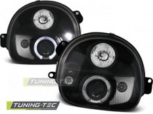 Carica l&#39;immagine nel visualizzatore di Gallery, Fari Anteriori RENAULT TWINGO 03.93-09.98 ANGEL EYES BLACK