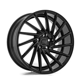 Cerchio in Lega 1AV ZX1 19x8,5 ET40 5H con foratura su misura Gloss Black