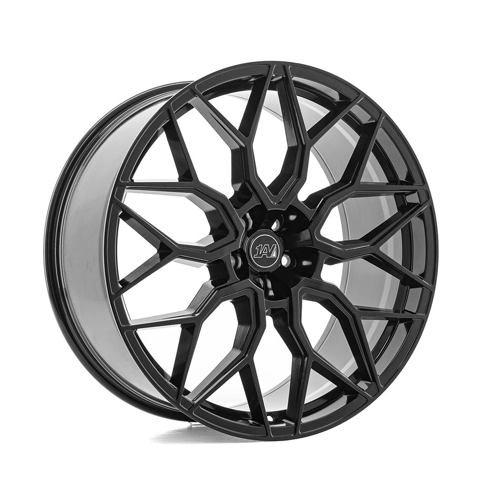 Cerchio in Lega 1AV ZX12 23x10,5 ET25-40 5H con foratura su misura Gloss Black
