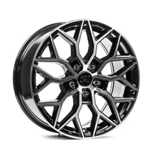 Carica l'immagine nel visualizzatore di Gallery, Cerchio in Lega 1AV ZX12T 18x8 ET40 5H con foratura su misura Gloss Black &amp; Polished