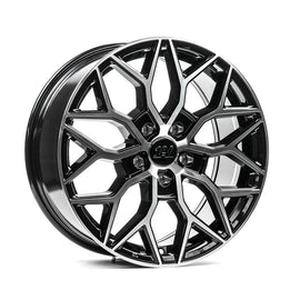 Cerchio in Lega 1AV ZX12T 18x8 ET40 5H con foratura su misura Gloss Black & Polished