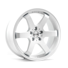 Cerchio in Lega 1AV ZX6 18x8,5 ET40 5H con foratura su misura Gloss White