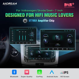 Schermo CarPlay 7 pollici Volkswagen SEAT Skoda 1