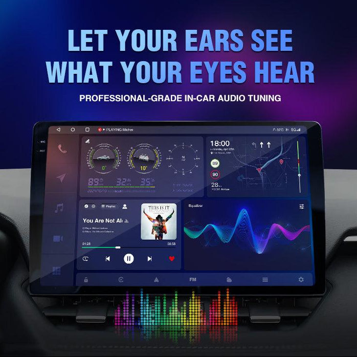 Andream Android 14.0 Schermo Auto 2K DTS DSP Amplificatore Digitale Fibra Ottica Carplay