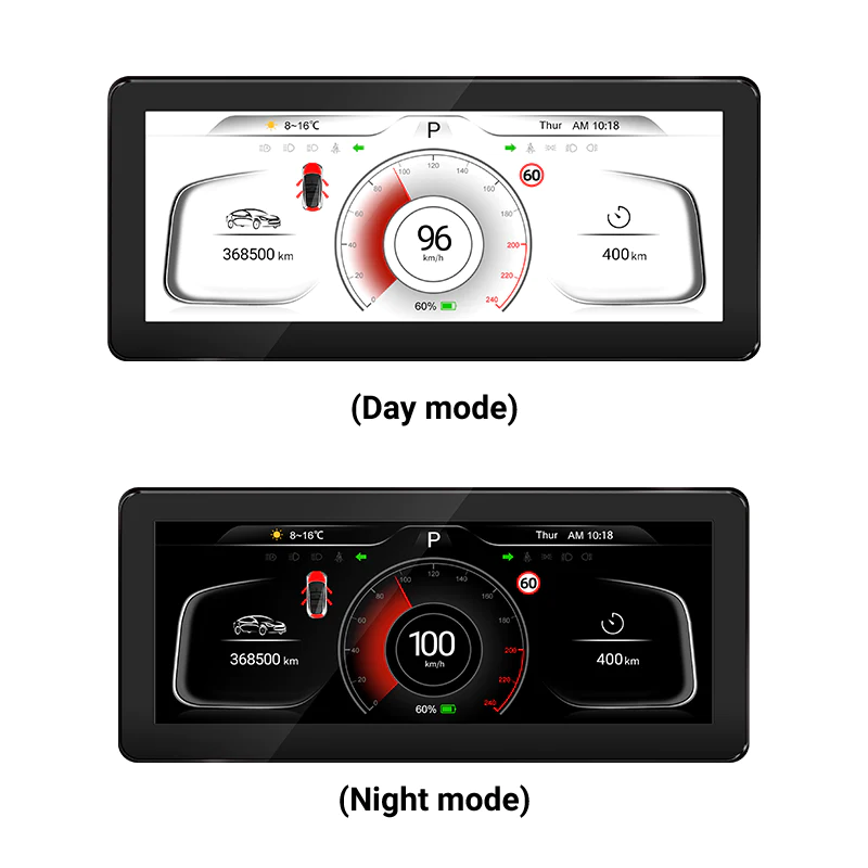 Console Centrale Digitale 8.8" LCD Dashboard Instrument Android Wireless Carplay Android Auto OTA Navigation Upgrades Tesla Model 3 Model Y