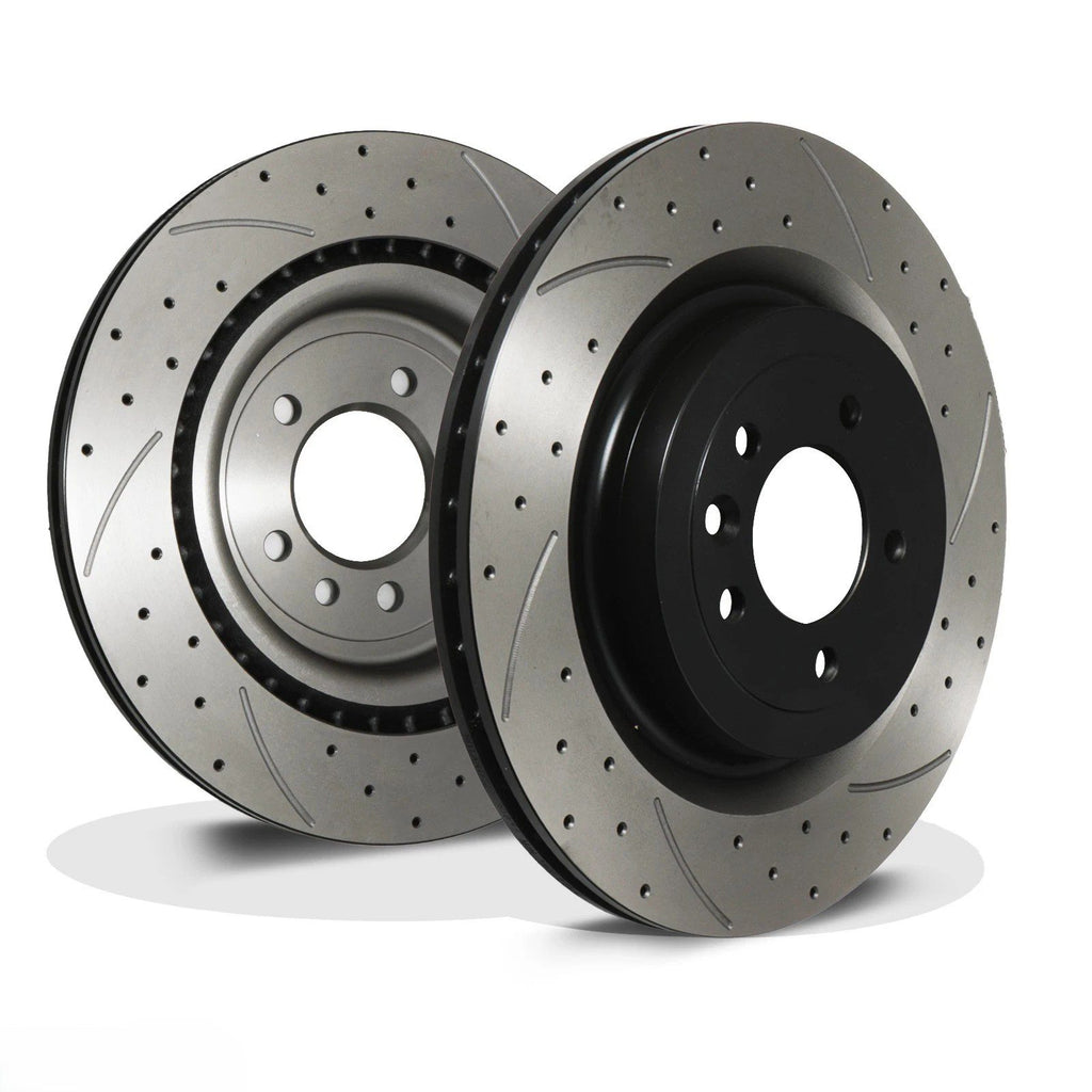 Dischi Freno Posteriori Forati, Scanalati e Ventilati 365mm Range Rover 4 SV L405 18+ - foto 3