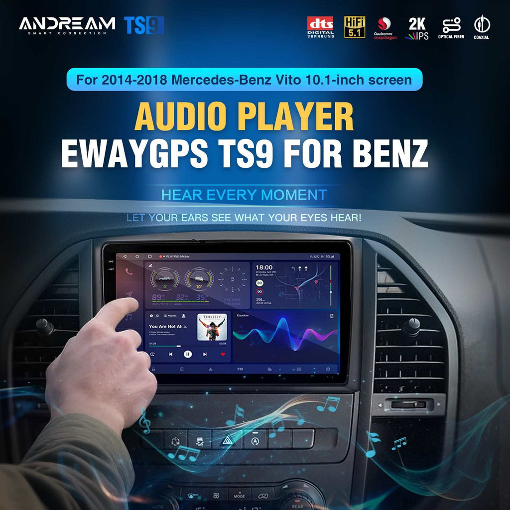 Andream Autoradio Android Mercedes Vito Viano Sprinter GPS DSP