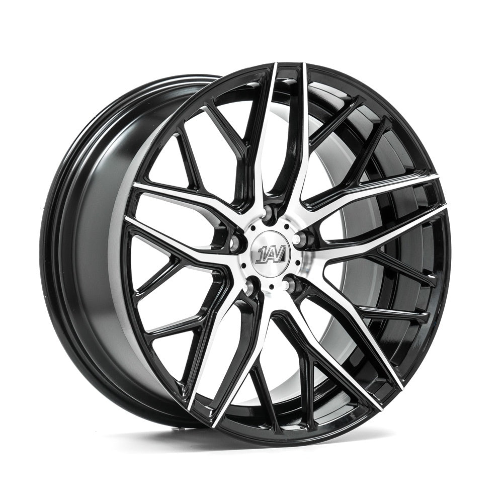 Cerchio in Lega 1AV ZX11 20x8,5 ET35 5x120 Gloss Black & Polished