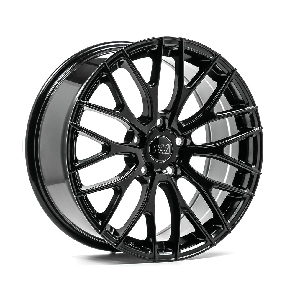 Cerchio in Lega 1AV ZX2 18x8 ET40 5H con foratura su misura Gloss Black