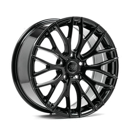 Cerchio in Lega 1AV ZX2 18x8 ET40 5H con foratura su misura Gloss Black