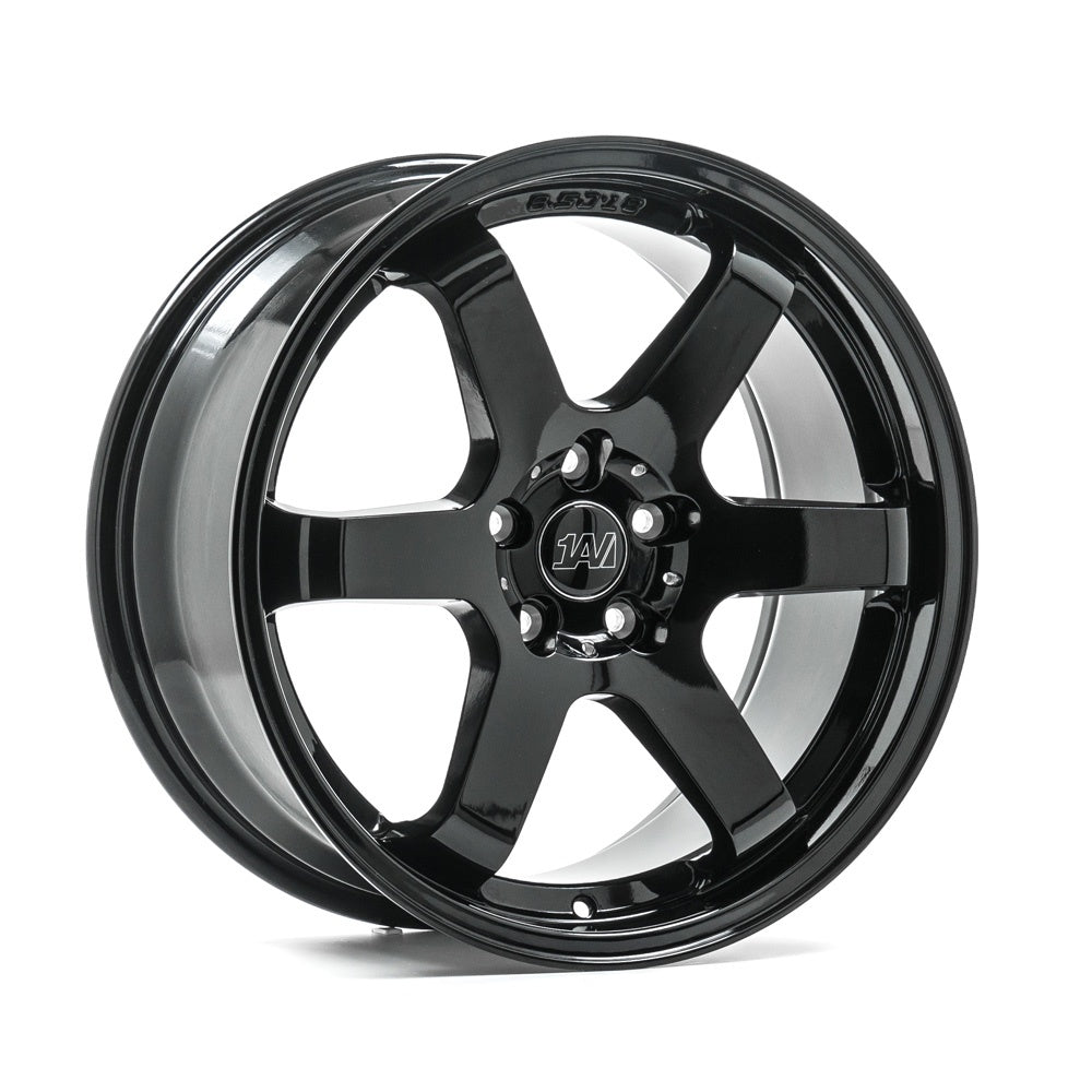 Cerchio in Lega 1AV ZX6 18x8,5 ET40 5H con foratura su misura Gloss Black