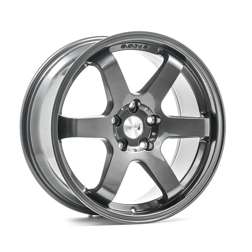 Cerchio in Lega 1AV ZX6 18x8,5 ET40 5H con foratura su misura Gloss Grey
