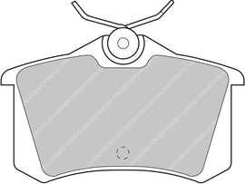 Pastiglie freni Ferodo DS2500 posteriori Skoda Fabia 5J/NJ, Fabia RS 5J, Kamiq NW4, Rapid NH, Superb 3U, Yeti 5L, Scala NW