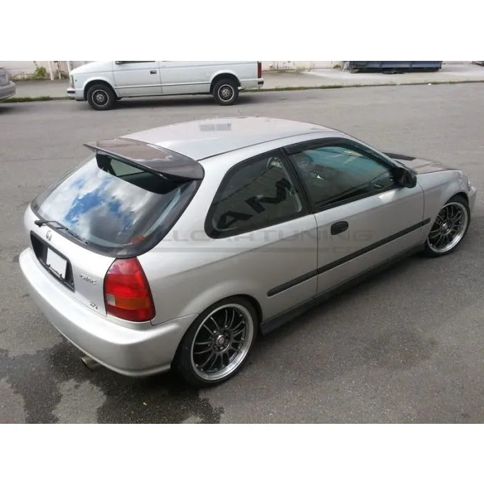 CarbonWorks Spoiler posteriore Spoon Style in carbonio per Honda Civic 1995-2001 - foto 4