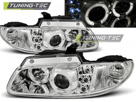 Fari Anteriori CHRYSLER VOYAGER 96-02.01 ANGEL EYES CHROME