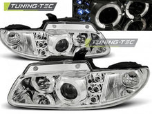 Carica l&#39;immagine nel visualizzatore di Gallery, Fari Anteriori CHRYSLER VOYAGER 96-02.01 ANGEL EYES CHROME