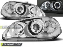 Carica l&#39;immagine nel visualizzatore di Gallery, Fari Anteriori HONDA CIVIC EJ EK 03.99-02.01 ANGEL EYES CHROME