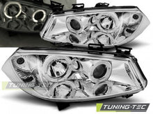 Carica l&#39;immagine nel visualizzatore di Gallery, Fari Anteriori RENAULT MEGANE MK2 11.02-12.05 ANGEL EYES CHROME