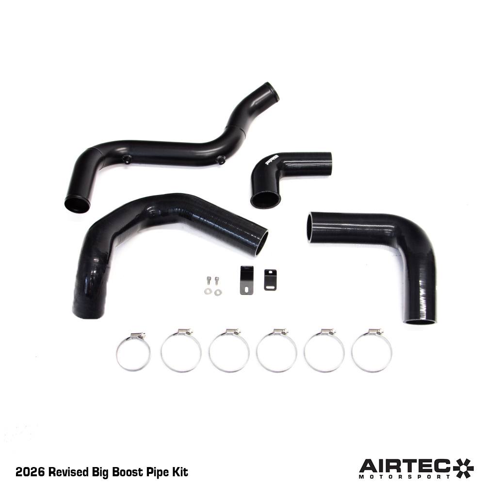 Kit tubi Big Boost revisionato 2026 con lato freddo in silicone per Ford Focus RS Mk3
